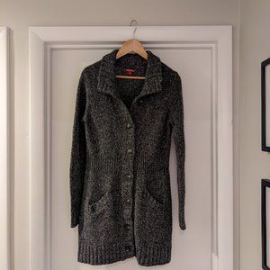 Marled Gray Sweater Coat (Large)